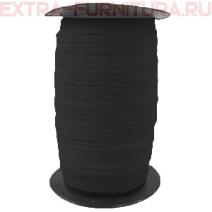 Резинка-вздержка 8 мм, черная (уп.-100м) на катушке А 