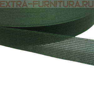 Лента окантовочная 23 мм цв.зеленый темный 75, уп.100м (пл.3,6+/-0,2 гр/м)