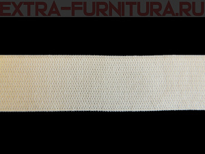 Резинка вязаная, 20мм (+/-2мм), цв.белый (уп.-50м*40 уп) Б