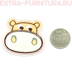 Термоаппликация Мордочка бегемотика