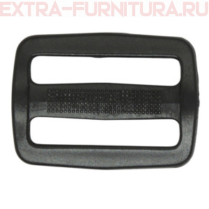 Пряжка  2-х щелевая 30 мм, цв. черный, арт.А3 (уп. 1000 шт)