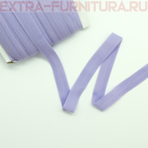 Резинка окантовочная 15мм цв.166 сиреневый, матовая уп. 50м