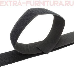 Лента контакт 25мм цв.серый темный 081 (25м)