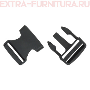 Фастекс 40 мм, арт.ГК/В02, цв.черный (полипропилен) усиленный (уп.100шт.)