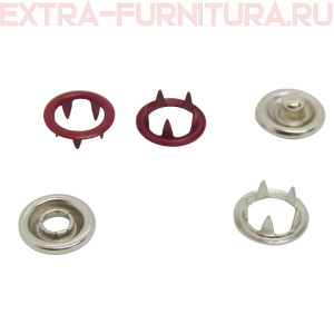 Кнопка рубашечная 9,5мм кольцо, цв.177 бордо матовый (уп.1440шт) Buttoni