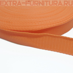 Стропа шир.30мм, цв.110 оранжевый, уп.50м, пл. 11,7 гр/м