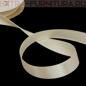 Лента атласная 12 мм цв. 008 крем рул. 27,42м
