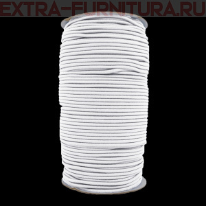 Резинка шляпная 4мм цв. белый (уп.100м)