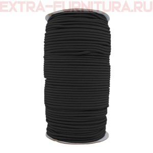 Резинка шляпная 3мм цв. черный (уп.100м)