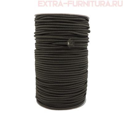 Резинка шляпная 3мм цв.328 хаки темный (уп.100м)