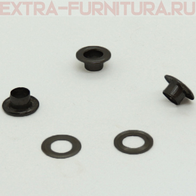 Люверсы 8 мм, (13,4*7 mm, h=5,3 mm.), оксид (уп.2000шт) А