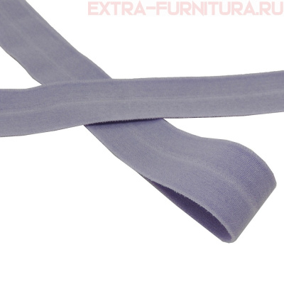 Резинка окантовочная 20мм цв.166 сиреневый, матовая уп. 50м