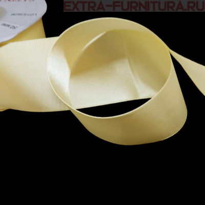 Лента атласная 50 мм цв.004 молоко рул.27,42м